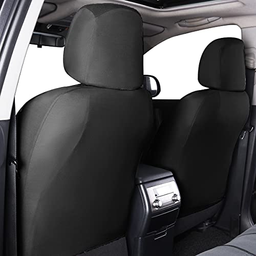 Flying Banner car seat Covers Full Set Velvet Cubic Stamp Massage Breathable Rear Bench Split Black Gray Beige tan 40/60 50/50 60/40 (Full Set - Low Back, Black) - color: Black