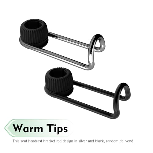 2 PCS Headrest Hooks for Car, 10KG Heavy Duty Rotatable Hidden Hooks, Car Seat Back Organizer Storage Accessories, Universal for Most Cars, SUVs, Trucks (Black)