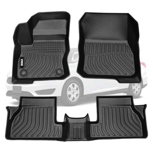 VIWIK Ford Focus Floor Mats for 2012-2018, All Weather Protection, TPE, Custom Fit 1st & 2nd Row, Car Floor Mats Ford Focus, Non-Slip, Waterproof, Easy to Clean, Odorless, Full Coverage - size: Fit for 2012-2018 Ford Focus