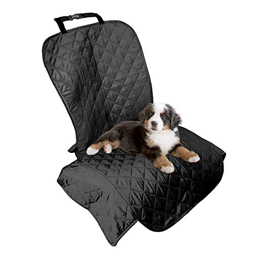 Furhaven Universal Water-Resistant Quilted Single Car Seat Protector - Black, One Size