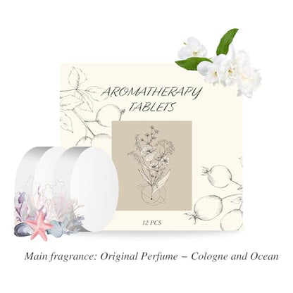 12Pcs Scented Tablets – Subtle Scent (Cologne + Ocean Scent) - color: Z Cologne + Ocean Scent