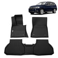 FREEMOTOR802 Compatible with 2014-2016 BMW X5 F15 & 2015-2016 BMW X6 F16 Floor Mats, Black 3D Molded Carpets Liner 1st 2nd Row Protection Pad 3PC TPE Thermo Plastic Elastomer All Weather Protector - size: For BMW X5 F15 2014-2016 & BMW X6 F16 2015-2016