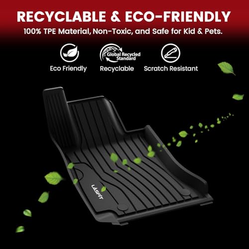 LASFIT Floor Mats for Mercedes Benz C Class 2026 2025 2024 2023 2022 C300 / C43 AMG / C63 AMG S E (Fit Sedan Only), All Weather TPE Floor Liners for C Class Car Mats, 1st & 2nd Row Set - size: 12)For Benz C Class|2022-2026|Floor Mats