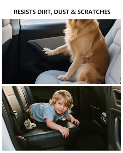 2026 Tesla Car Door Protector Model Y Juniper Anti Kick Pad Protector Anti-Dirty Mat Waterproof Dust Resistant Protector Cover Leather Pad Model Y Accessories 4PCS