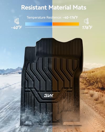 3W Floor Mats & Cargo Liner for Nissan Rogue 2014-2020 All Weather TPE Full Set Nissan Rogue Accessories Custom Fit Car Mats with Trunk Mat (NOT for Sports) - size: 1.Rogue|14-20|Floor Mats & Cargo Liner