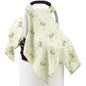 100% Muslin Cotton Car Seat Cover Baby, Carseat Canopy Cover, Universal Fit Stroller Covers for Boys and Girls (Cute Rabbit) - color: cute rabbit