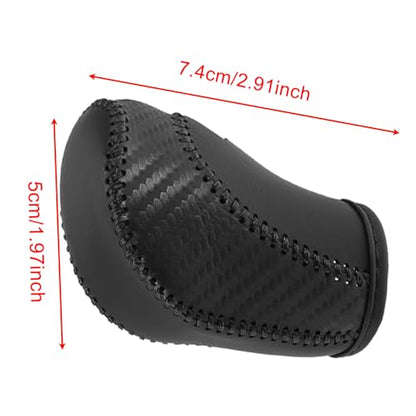 Riloer Car Gear Shift Stick Cover, Car Faux Leather Gear Shift Knob Cover, Compatible with Volkswagen Golf R 2015-2019, 1 Set (Black Thread) - color: Black Thread