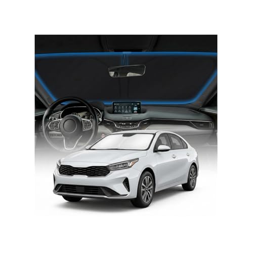 for KIA K4 Sun Shade Windshield Cover - Custom Fit K4 Accessories 2025 2026 Sunshade Foldable UV Protection & Heat Shield Sun Visor Accessories - size: For Kia K4 2025-2026