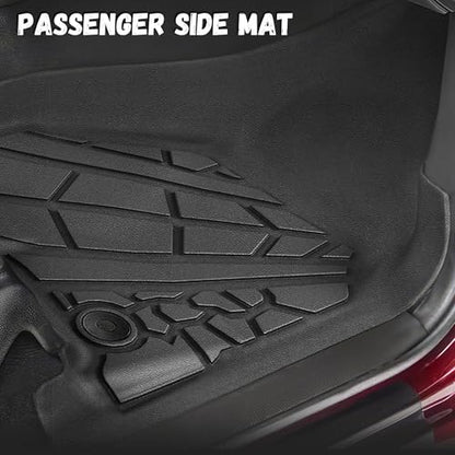 Floor Mats for 2019-2025 2026 Ram 2500/3500 Crew Cab w/Bucket Seats (Not for PTO KIT Models), All Weather TPE Car Mats for Dodge Accessories Non-Slip Floor Liners (NOT Mega Cab)