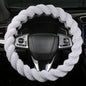 Fluffy Grey Steering Wheel Cover for Women Girls, Cute Plush Fuzzy 15" Universal Anti-Slip Breathable, Soft Warm Cozy for Teen College Student, Elegant Girly 14.5-15 Inch - color: Grey