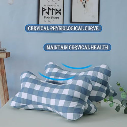 Neck & Cervical Pillows Dog Bone Shaped Travel Neck Pillows With Washable Removable Cover For Car Bus Truck Driving Comfort Head Rest Support Bone Pillows For Neck Chiropractic Pillow ( Size : E ) - size: E