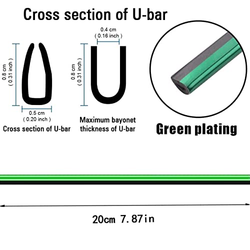 gradegift Car Vent Decoration Strip, 10 Pieces Car Air Conditioner Vent Outlet Trim Strips Car Decorative Filler Insert Strips Car Interior Moulding Trim Strip Line (green)