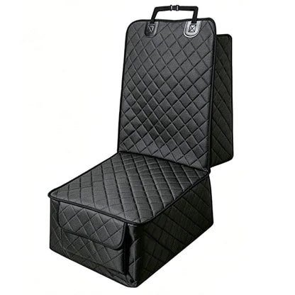 BFXM Front Seat Cover, Full Protection Dog Car Seat Cover with Side Flaps, Waterproof Non-Slip Scratch-Resistant Captain Car Seat Covers, Seat Covers for SUVs, Cars, Trucks (Black) - color: black*1