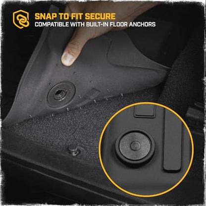 Cat® JustFit™ 3D Floor Mats for Jeep Gladiator (JL) 2020-2026, All Weather Custom Fit Jeep Gladiator Floor Liners with Extended Coverage Design, Car Floor Mats (Full Set Front & Rear) - style: Jeep Gladiator JT (2020-2026 Full Set Front & Rear)