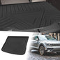 Flat Face Cargo Liner Rear Trunk Mat Trunk Cargo Luggage Boot Tray Mat Stripes and Triangles Pattern for Volkswagen Tiguan 2009-2017 Anti-Slip