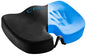 CYLEN Home Office Seat Cushion - Comfort Memory Foam Chair Cushion with Cooling Gel Infused for Tailbone, Coccyx, Back & Sciatica Pain Relief (Black-Blue) - color: Black-blue