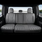 Coverado Rear Leather Seat Covers for Ford F150 2015-2026, F250 F350 F450 2017-2026, Car SUV Pickup Truck Seat Protection, Gray