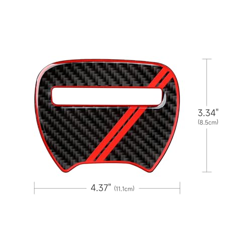 Car Decals for 2015-2023 Dodge Charger Accessories Interior Stickers - color: Steering Wheel Cover