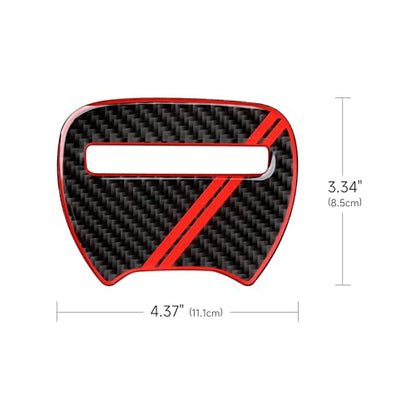 Car Decals for 2015-2023 Dodge Charger Accessories Interior Stickers - color: Steering Wheel Cover