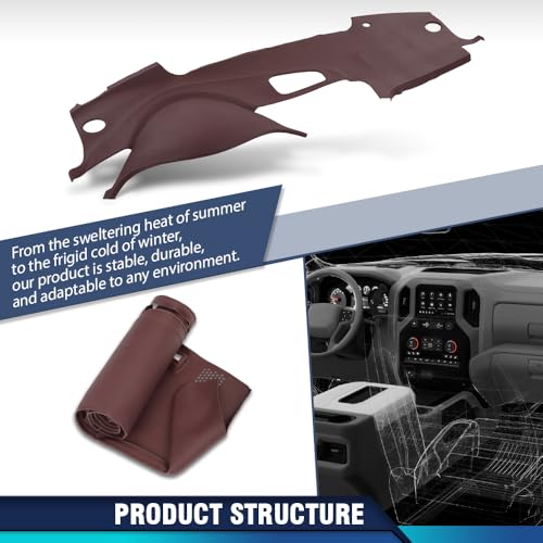 PIT66 TPE Dash Bezel Cover Dashboard, Compatible with Honda Acura TL 2004-2008 Instrument Panel Red - size: 2004-2008 Honda Acura TL(Red)