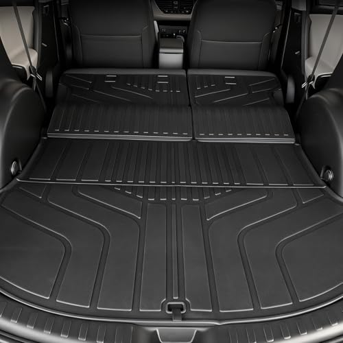 Cargo Mat for 2013-2018 Toyota RAV4 Gas, Full Coverage All Weather Cargo Mat with Backrest Protectors for Toyota RAV4 Accessories (Not fit Hybrid Models)