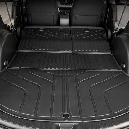 Cargo Mat for 2013-2018 Toyota RAV4 Gas, Full Coverage All Weather Cargo Mat with Backrest Protectors for Toyota RAV4 Accessories (Not fit Hybrid Models)