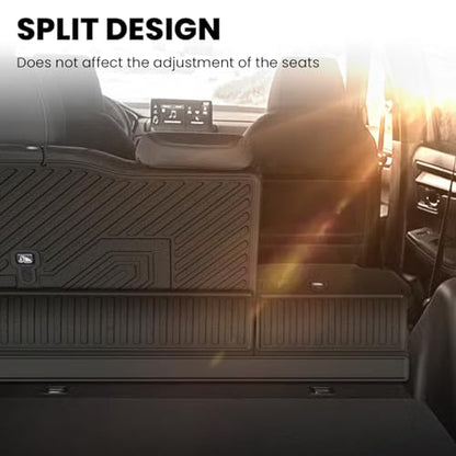 LASFIT Rear Seat Back Protector for Honda CRV 2023-2026 (Gasoline & Hybrid & e:FCEV), All Weather TPE Pet Friendly Custom Fit CR-V Second Row Back Seat Cover Backseat Mat Liner (Upper & Lower Postion) - style: 1）For Honda CR-V| 2023-2026 | Seat Back Prote