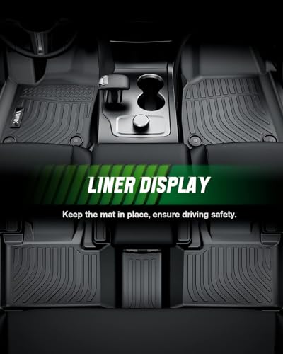 VIWIK Floor Mats for Kia Sorento 7 Seat 2020 2019 2018 2017 2016, Anti Slip 3D Floor Liners, TPE Waterproof Car Mats, Custom Fit All Weather Protection for S/L/LX/EX/SX/SX Limited, 1st & 2nd & 3rd Row - style: Fit for 2016-2020 Kia Sorento 7 Seat