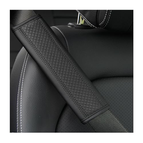 Car Seat Belt Pads, 2 Pack Fiber Leather Seatbelt Shoulder Strap Covers, More Comfort Driving & Protect Your Neck, Universal Safety Strap Cover for Auto SUV Truck Airplane Backpack (Black) - color: Style2-Black
