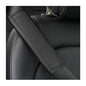 Car Seat Belt Pads, 2 Pack Fiber Leather Seatbelt Shoulder Strap Covers, More Comfort Driving & Protect Your Neck, Universal Safety Strap Cover for Auto SUV Truck Airplane Backpack (Black) - color: Style2-Black