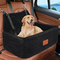 Dog Car Seat for Large Medium Dogs,Portable Washable Pet Car Seat Under 55 lbs,Dog Booster Seat with Thick Cushion,2 Safety Leashes Travel Car Dog Bed - color: Black