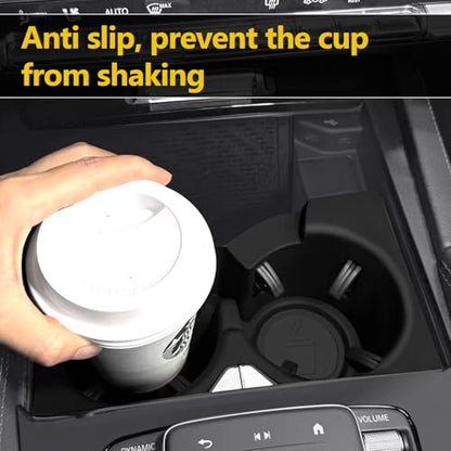 Compatible with 2020-2026 Mercedes Benz GLE 350 450 580 GLS 450 580 Cup Holder Insert,Center Console Cup Holder for 2020 2021 2022 2023 2024 2025 2026 Mercedes Benz GLE GLS Accessories