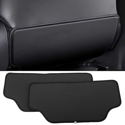 2Pcs Leather Car Seat Back Protectors Kids Kick Mats Waterproof Backseat Covers for Sienna 2021-2025,2026Interior Accessories (Black)