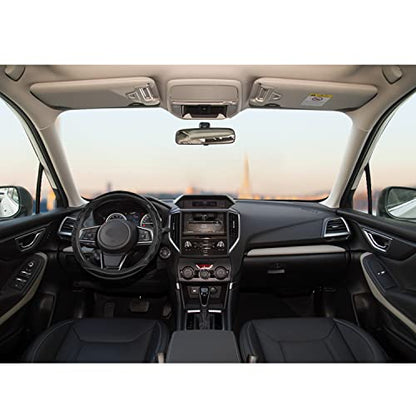GIANT PANDA Steering Wheel Cover for Subaru Forester, Car Steering Wheel Cover for Subaru Outback and Crosstrek - Black - color: Black