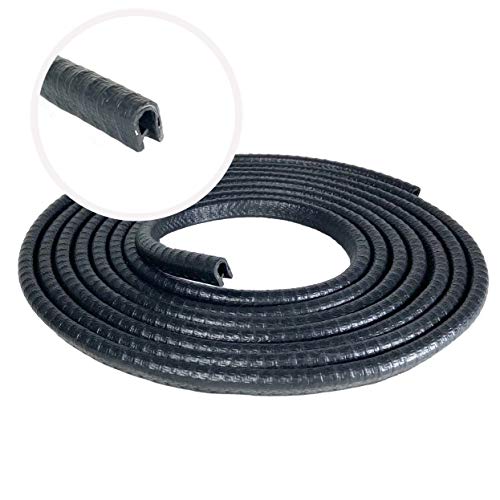 ‏Edge Trim Black Small, Fits 1/8 inch (3 mm) Edge - Length 10 Feet (3.05 M)