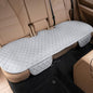 Linen Back Car Seat Cover, Rear Car Seat Cover for Cars Truck SUV, Anti-Slip Breathable Rear Bench Seat Protector Cushion Pad with Storage Pockets for Most Vehicles - Grey 1pc