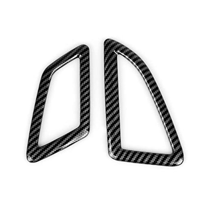 Car Air A/C Vent Outlet Cover Decals for Honda Civic 2016 2017 2018 2019 2020 2021 10th Gen Accessories ABS Carbon Fiber Stickers - color: Air Vent Trim