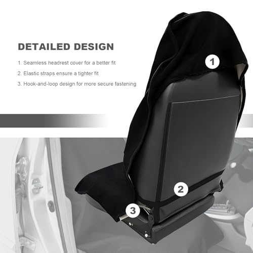 Car Towel Seat Cover, Waterproof Non-Slip Bucket Seat Protector for Running Swimming Hiking, Universal Machine Washable Front Seats Towel Protective Cover for Car SUV Truck (Gray)
