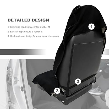 Car Towel Seat Cover, Waterproof Non-Slip Bucket Seat Protector for Running Swimming Hiking, Universal Machine Washable Front Seats Towel Protective Cover for Car SUV Truck (Gray)
