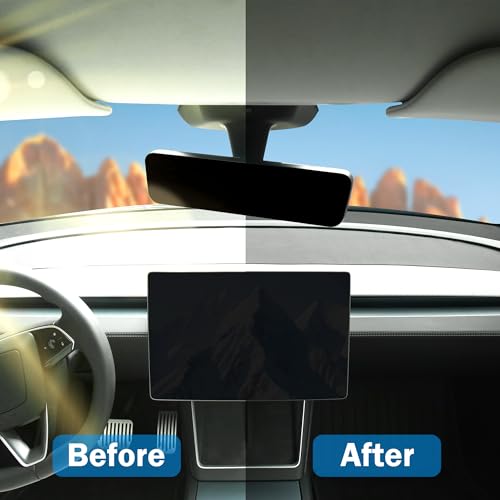Dashboard Cover Model Y Juniper Accessories [Anti-Glare and Sun Protection] Suede Dash Mat for New Model Y Juniper 2025 2026 Dashboard Decorative Interior Auto Accessories (Black)