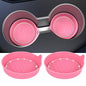 Car Cup Coaster Universal Non-Slip Cup Holders Bling Crystal Rhinestone Car Interior Accessories 2 Pack Peach Pink