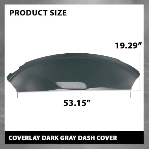 ALLGOOD Dash Cover Compatible with Pontiac Firebird 1993-1996, Dashboard Cover Dash Bezel Trim, Dark Gray