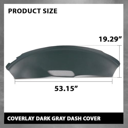 ALLGOOD Dash Cover Compatible with Pontiac Firebird 1993-1996, Dashboard Cover Dash Bezel Trim, Dark Gray
