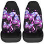 Dujiea 3D Purple Butterfly Car Front Seat Covers 2 Pcs Universal Auto Seat Covers Front Seats Only, Vehicle Bucket Seat Protectors Fit for Most Car SUV Sedan and Truck - color: 3D Purple Butterfly