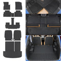 Floor Mats Compatible with 2020-2025 Hyundai Palisade 7 Seats Cargo Mat 2nd&3rd Row Kick Mat 2024 Palisade Accessories (2nd Row Backrest Mat+Trunk Mat with Backrest Mat+Floor Mats)