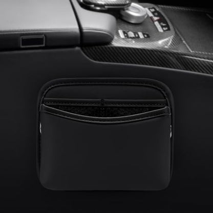 Accmor Car Seat Side Pocket Organizer, PU Leather Pouch Bag for Car Seat, Door, Window, Console, Registration Wallet Cards Trash Phone Sunglasses Holder Pocket for Auto