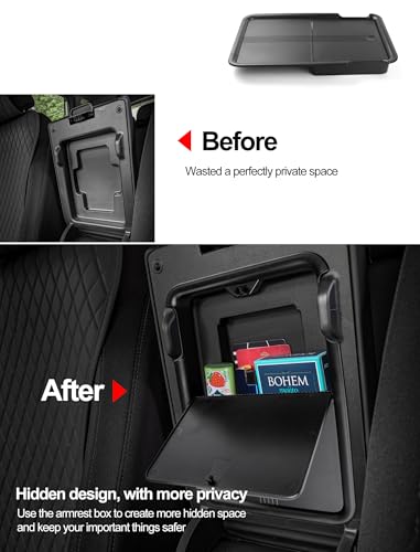 Center Console Organizer Armrest Box Tray Glovebox Hidden Storage Compartment Compatible with Honda CR-V 2023 2024 2025 2026 Accessories -3PCS