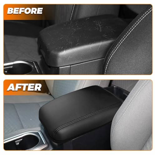 Center Console Cover Compatible with Toyota Tacoma 2016-2023 Accessories, Microfiber PU Leather Armrest Box Lid Protector Cover for Toyota Tacoma Accessories (Black) - size: Fit for Toyota Tacoma 2016-2023