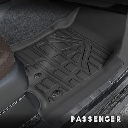 KARPAL Floor Mats for Nissan Frontier 2022-2025 2026 (Crew Cab), with 2nd Row Under-Seat Storage(Not with Under Seat Speaker), TPE Rubber All Weather Protection Floor Liners Accessories Car Mats - style: 2022-2026 | For Nissan Frontier | 1st & 2nd Row