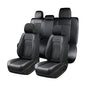 Coverado Tacoma Seat Covers Full Set, Faux Leather Custom Fit for 2024-2026 Toyota Tacoma Double/Crew Cab, Front & Rear Seat Protection (Black) - color: Black, size: Fullset（2024-2026）